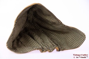© VintageHatter.com | l-1002-55-1 Vliegeniersmuts caramel beige geel leer 54-56 (XS/S) Vliegeniersmuts caramel beige geel leer 54-56 (XS/S)