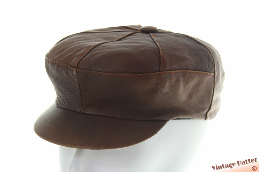 Panelenpet roodbruin leer 57-61