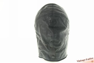 © VintageHatter.com | L-8022-63-1 Aviator cap dark brown leather with zipper 63 (XXXL) Aviator cap dark brown leather with zipper 63 (XXXL)