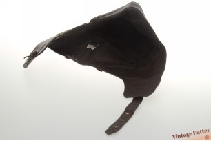 Aviator cap Mil-Tec redish brown leather 54 (XS) [as new]