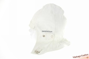Aviator Cabrio cap BMW M Style white leather 58-59