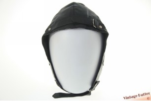 Aviation cap black faux leather 59-60 (XL)