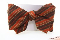 Vintage bowtie orange brown
