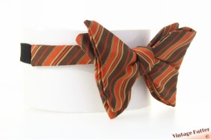 Vintage bowtie orange brown