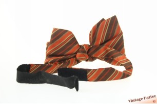 Vintage bowtie orange brown