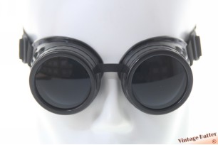 Steampunk welding goggles remake black [new]