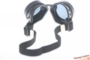 Steampunk welding goggles remake black [new]