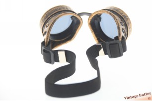 Steampunk welding goggles remake yellow bronze [new]