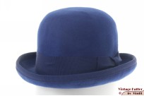 Softtop bowler recent model blue woolfelt 55 (S) Softtop bowler recent model blue woolfelt 55 (S)