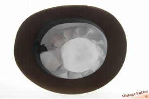 Hardtop bowler hat brown woolfelt 60,5 - 61 (XL) [new]