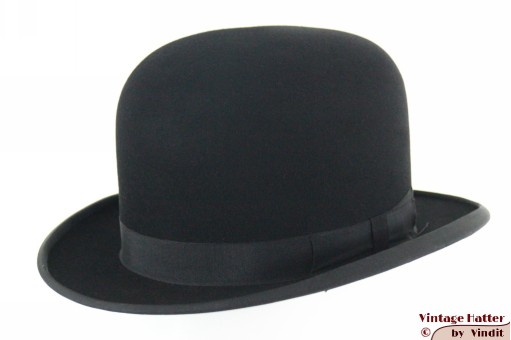 © VintageHatter.com | b-9017-56-6 Bowler hat hardtop Copenhague black 56 Bowler hat hardtop Copenhague black 56