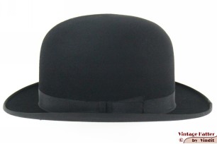 © VintageHatter.com | b-9017-56-6 Bowler hat hardtop Copenhague black 56 Bowler hat hardtop Copenhague black 56