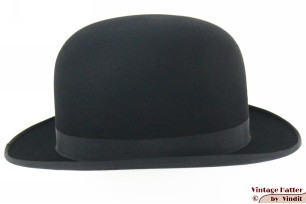 © VintageHatter.com | b-9017-56-6 Bowler hat hardtop Copenhague black 56 Bowler hat hardtop Copenhague black 56