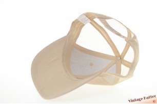 Trucker baseball pet beige katoen en mesh gaas 54-59 [nieuw]