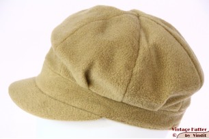 Winter balloon-type cap RV International yellowish beige fleece 55-57 (S-M) [new]
