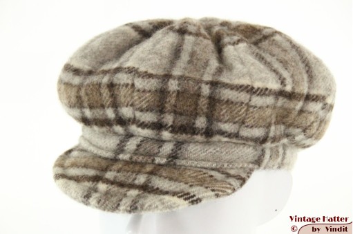 Balloon-type cap The Nature beige brown virgin wool 54,5 (XS) Balloon-type cap The Nature beige brown virgin wool 54,5 (XS)