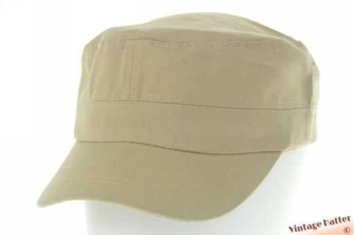 Army cadet cap greenish beige cotton 53-59 [new]
