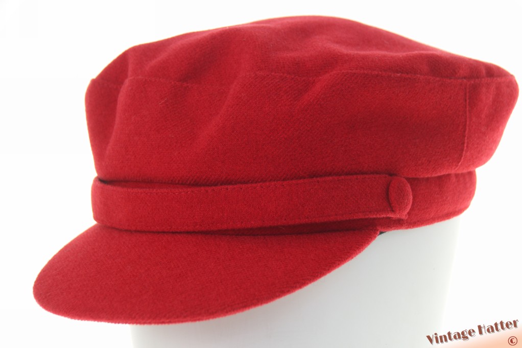 Flexible cap Strauss red woolmix 57-61