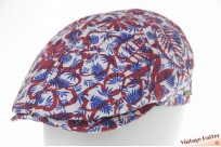 Platte panelenpet Hatland Tano rood blauw katoen 59 (L) [nieuw]