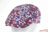 Platte panelenpet Hatland Tano rood blauw katoen 61 (XL) [nieuw]