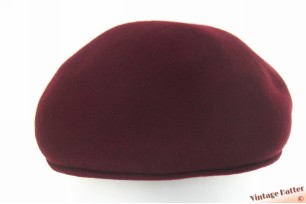 © VintageHatter.com | c-3007-57-1 Preshaped cap Foldafelt Immacula dark burgundy felt 56-57 Preshaped cap Foldafelt Immacula dark burgundy felt 56-57