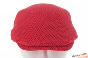 Summer golf cap red ventilating mesh 54-62 [new]