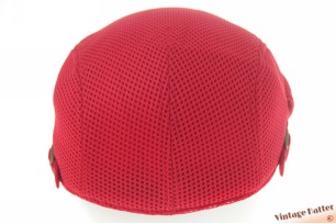 Summer golf cap red ventilating mesh 54-62 [new]