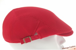Summer golf cap red ventilating mesh 54-62 [new]
