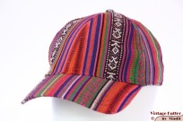 Verstelbare baseball pet Hawkins in oranje roze Aztec stijl 55-61 [Nieuw]
