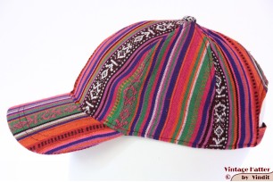 Adjustable baseball cap Hawkins in red orange Aztec style 55-61 [new]