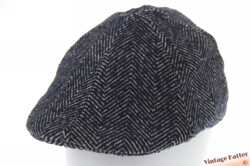 Thick preshaped panelcap Hawkins blue herringbone 57 [new]