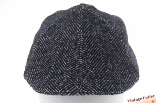 Thick preshaped panelcap Hawkins blue herringbone 57 [new]