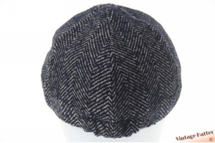 Thick preshaped panelcap Hawkins blue herringbone 57 [new]