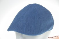 Voorgevormde panelenpet blauw linnen-achtig 57 [nieuw]