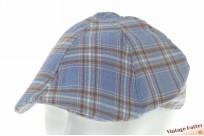 Voorgevormde panelenpet licht blauw geruit katoen mix 57 [nieuw]