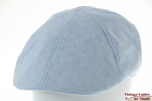 Voorgevormde pet licht blauw katoen donker patroon 59 [nieuw]
