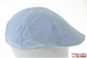 Voorgevormde pet licht blauw katoen donker patroon 59 [nieuw]
