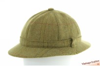 Deerstalker Sherlock Holmes cap green wool tweed 54 (XS)