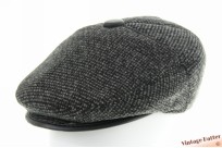 Panelcap mixed grey cottonmix with earwarmer 58