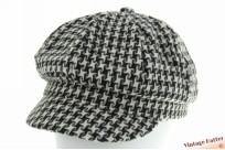 Balloon-type cap black white swirl-like dogtooth 57 [new]
