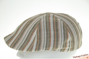 Voorgevormde pet wit bruin grijs linnen mix 57 [nieuw]