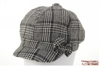 Ballonpet zwart-wit met strikje 56-59