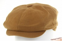 Paperboy pet mocca bruin linnen katoen mix 54-59 [nieuw]