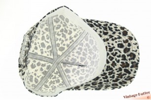 Baseball cap greyish brown leopard print with velcro sizer 53-60 [new]