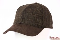 Vissengraat pet Hawkins bruin met bandje 54-61 [ni...