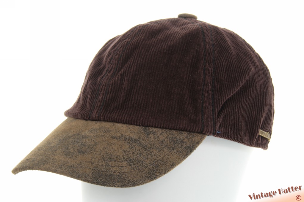 Pet met oorwarmer Hatland Smith bruin corduroy ribfluweel 56 [nieuw]