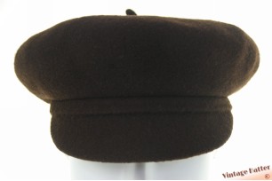 Balloon-type cap Woolmark brown virgin wool 54-56