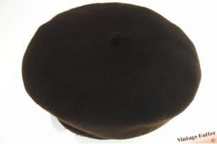 Balloon-type cap Woolmark brown virgin wool 54-56