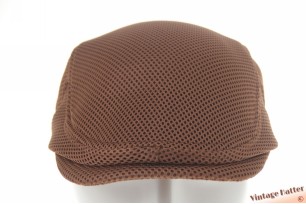 Summer golf cap brown ventilating mesh 54-62 [new]