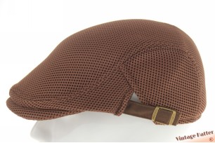 Summer golf cap brown ventilating mesh 54-62 [new]